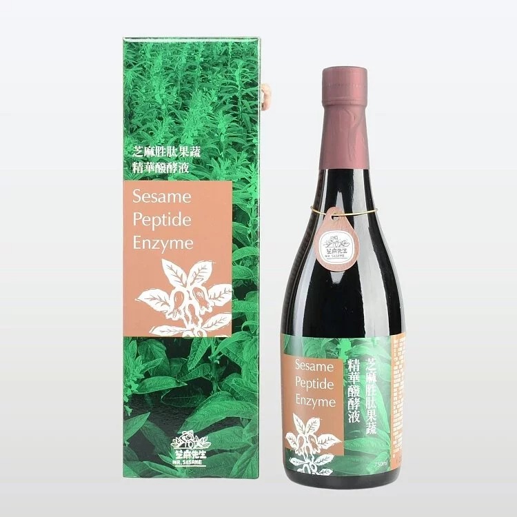 【芝麻先生】芝麻胜肽果蔬精華醱酵液 (750ml/瓶)  ▶90A024